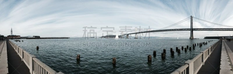 湾区,城市天际线,海湾大桥,拱桥,斜拉桥,水,水平画幅,无人,海港,全景