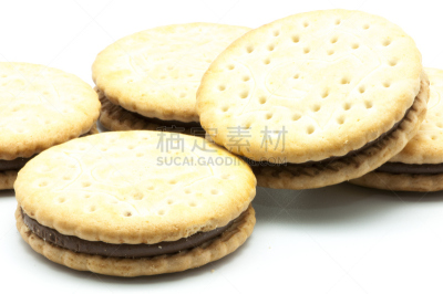 巧克力脆饼,饼干,水平画幅,块状,巧克力,组物体,小吃,图像,甜点心,前面