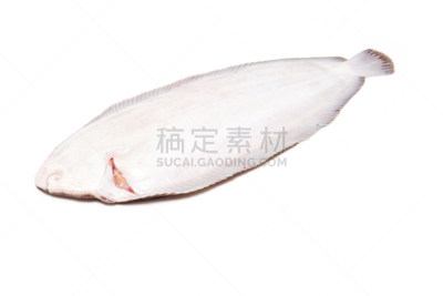 鱼类,太平洋油鲽,完整,饮食,水平画幅,无人,白色背景,海产,背景分离,海鱼