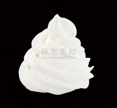 分离着色,生奶油,背景分离,黑色背景,冰淇淋,水平画幅,奶泡,奶油,蛋糕,酸奶