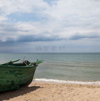 船,木制,古老的,绿色,海滩,比赛小划艇,帆,新船揭幕式,游艇,风