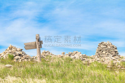 长野县,草,自然,绿色,地形,日本,美原,石头,公园,布置