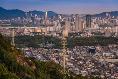 Seoul City Skyline, South Korea.