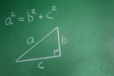 数学符号,毕达哥拉斯,等号,留白,粉笔画,水平画幅,绿色,无人,数学,问题