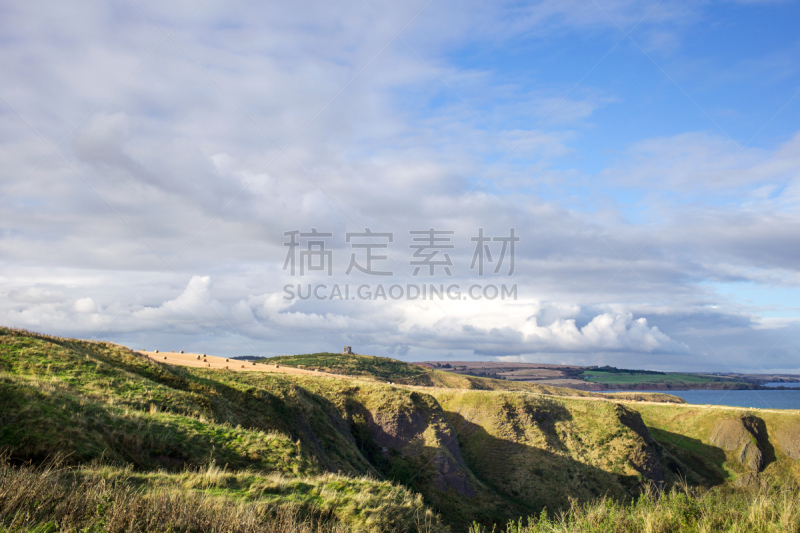 苏格兰,地形,自然美,美,斯凯岛,水平画幅,山,斯通海芬,美人,夏天