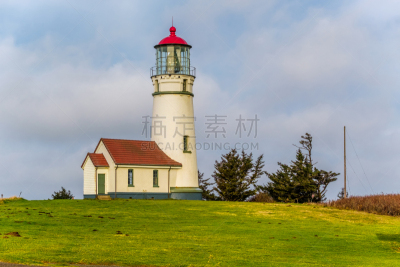 布兰克角,灯塔楼,1870,太平洋海岸,家具,灯塔,俄勒冈州,水,天空,俄勒冈郡