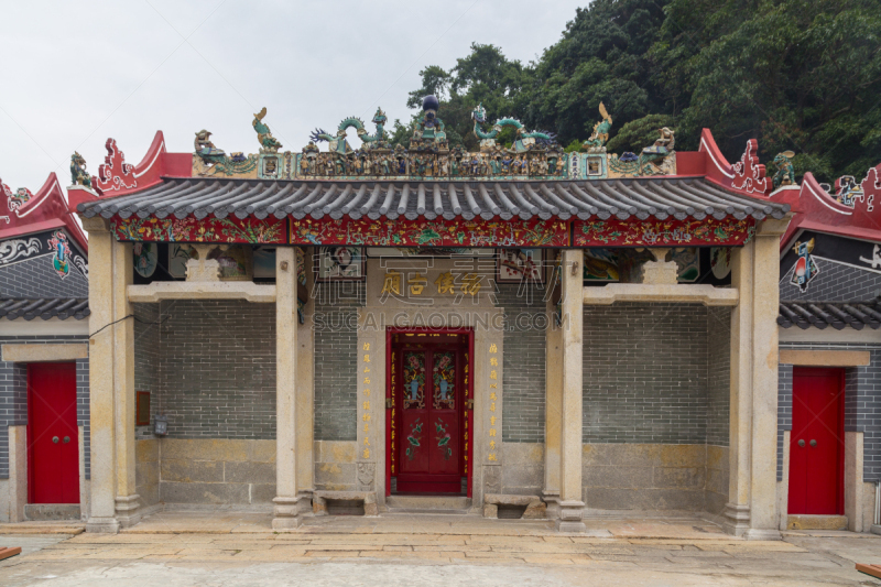 大澳,大屿山,寺庙,渔镇,水湾,自然,乡村,图像,海洋,无人