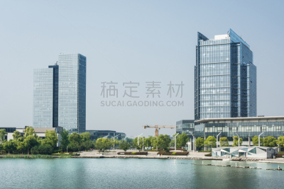 建筑外部,办公室,正面视角,水,天空,新的,芝加哥河,水平画幅,康提,无人