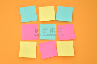 橙色,便签,围墙,平衡折角灯,办公室,办公用品,水平画幅,墙,无人,蓝色