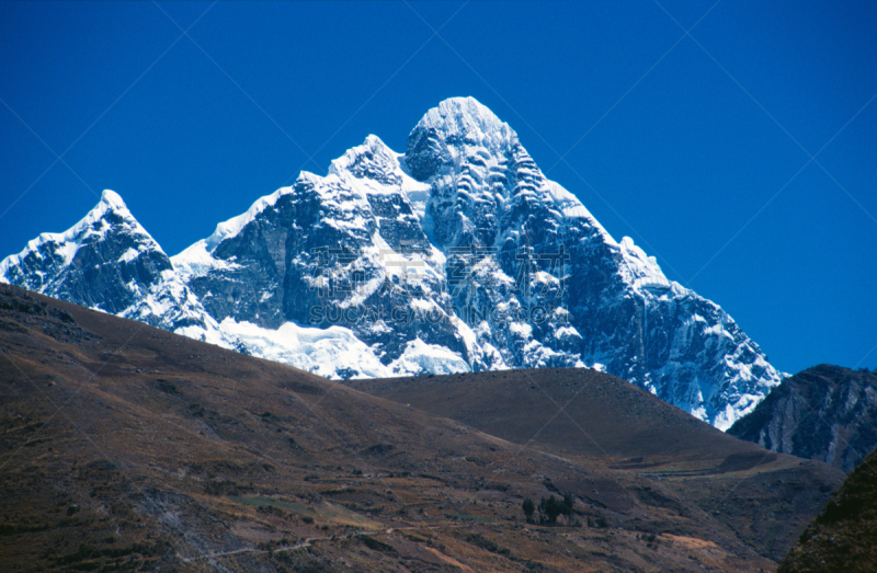 白山,科迪勒拉山脉,自然,南美,寒冷,安地斯山脉,水平画幅,地形,雪,冰河