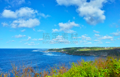 宫古岛,地形,至日,海岸线,天空,度假胜地,水平画幅,无人,东亚,夏天