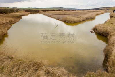 七姐妹郊野公园,悬崖,水平画幅,七姐妹,无人,东苏塞克斯,cuckmere河,英吉利海峡,河流,户外