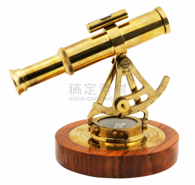 星盘,华丽的,侧面视角,水平画幅,无人,白色背景,科学,背景分离,工具,罗盘