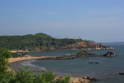 奥修符号,海滩,戈卡尔那,果阿,卡纳塔克邦,水,水平画幅,符号,印度人,夏天