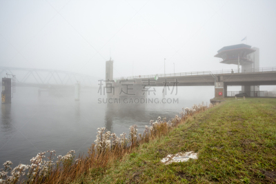 桥,平衡折角灯,水,美,灵性,水平画幅,云,无人,早晨,石材
