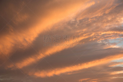 云景,色彩鲜艳,弧状云,天空,天气,水平画幅,无人,云,黄昏,户外
