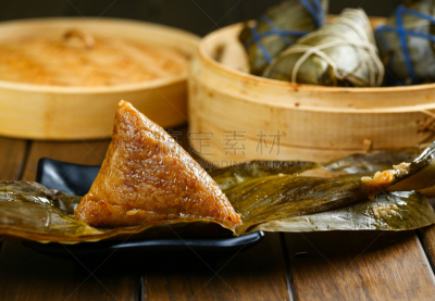 米,木制,端午节,粽子,饺子,桌子,蒸锅,传统,葡萄酒,多样