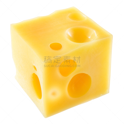 奶酪,背景分离,白色,分离着色,立方体,冠状切片,矢状,块状,立方体形状,洞