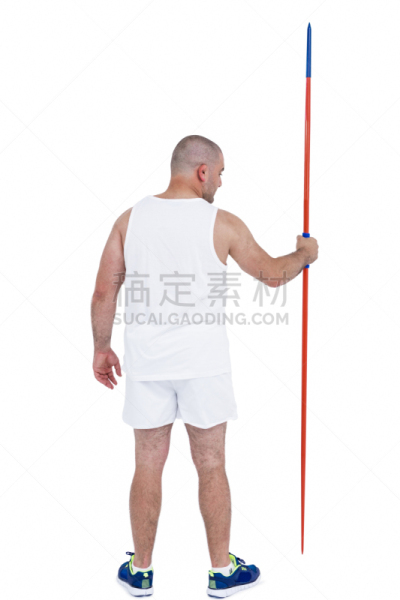 田径运动员,男子的田赛项目,运动短裤,矛,垂直画幅,30到39岁,运动竞赛,站