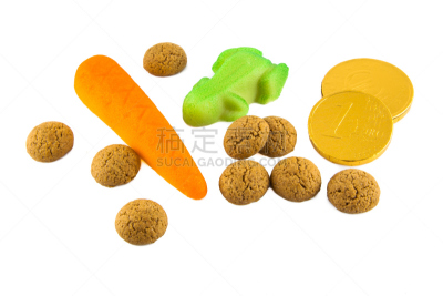 白色,糖果,杏仁糖衣,胡椒坚果,褐色,胡萝卜,水平画幅,圣诞节,无人,圣诞老人
