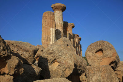 庙堂之谷,阿格利真托,西西里,纪念碑,天空,古代文明,水平画幅,无人,寺庙,古老的