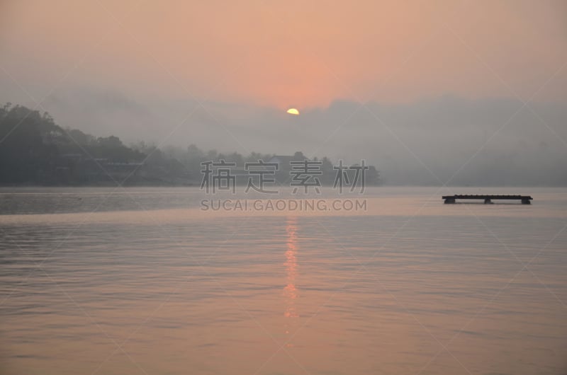 河流,自然,水平画幅,无人,乡村,黄昏,户外,湖,泰国