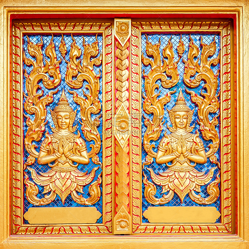 窗户,泰国,曼谷,黄金,寺庙,垂直画幅,式样,无人,宫殿,雕刻物