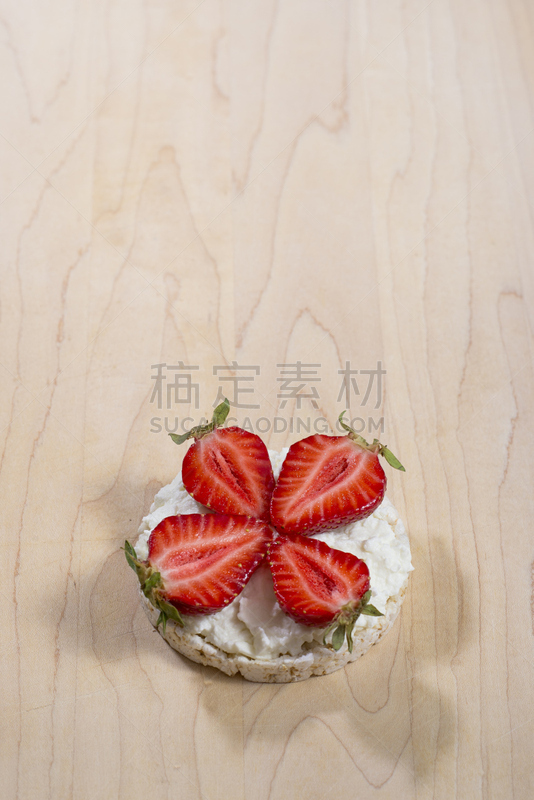 稻,可丽饼,背景,木制,草莓,白软干酪,清新,蛋糕,面包,食品