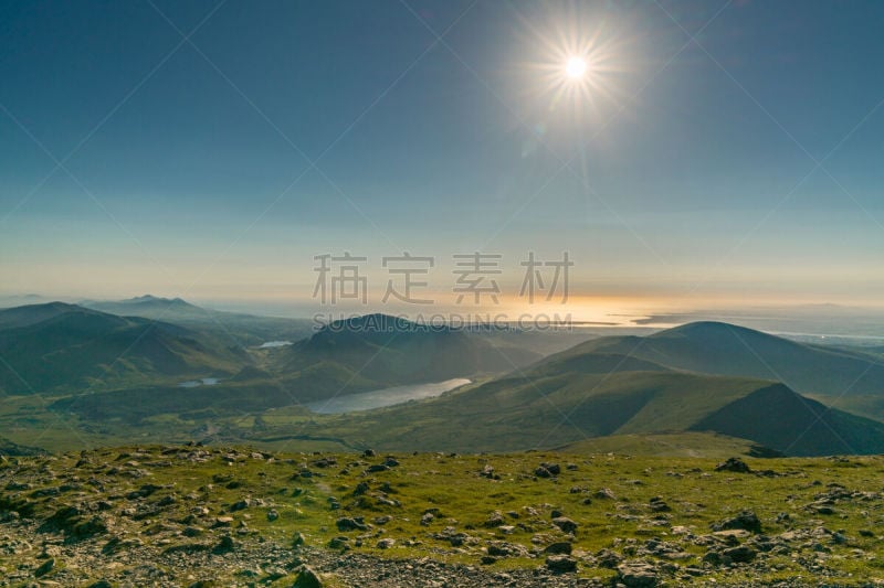 史诺顿山,威尔士,英国,看风景,格温内思郡,斯诺登峰,北威尔士,水,水平画幅,地形