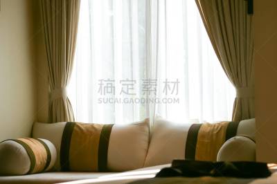 沙发,软垫,水平画幅,无人,灯,特写,现代,整洁的房间,灯罩