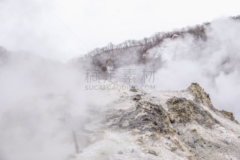 地热发电站,北海道,自然,大涌谷,富士箱根伊豆国立公园,金属矿石,硫磺,采石场,水,天空