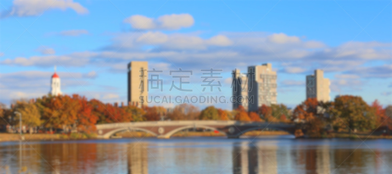 秃头查尔斯,剑桥,运动模糊,哈佛大学,查尔斯河,常春藤盟校,波士顿,马萨诸塞,人行桥,水