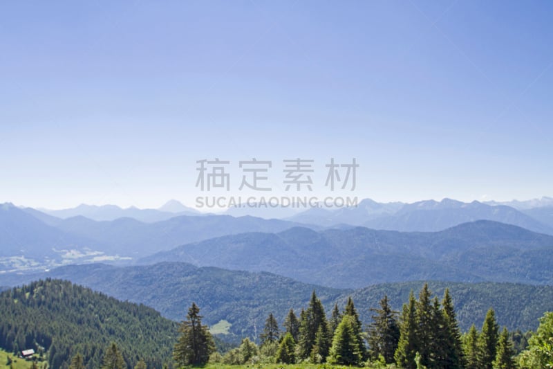 卡尔文德尔山脉,风景,草地,水平画幅,地形,伦格里斯,无人,全景,户外,针叶树