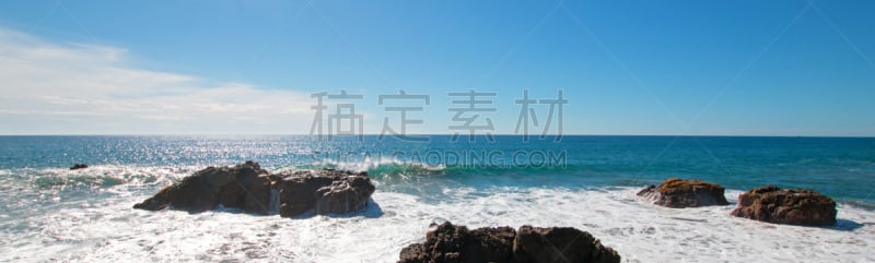 海滩,圣路卢卡斯,波浪,北回归线,墨西哥,托多斯圣托斯,下加利福尼亚州,在之间,水,天空