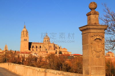 萨拉曼卡,西班牙,大学,城市,建筑工地,托玛思河,水平画幅,无人,巴洛克风格,户外