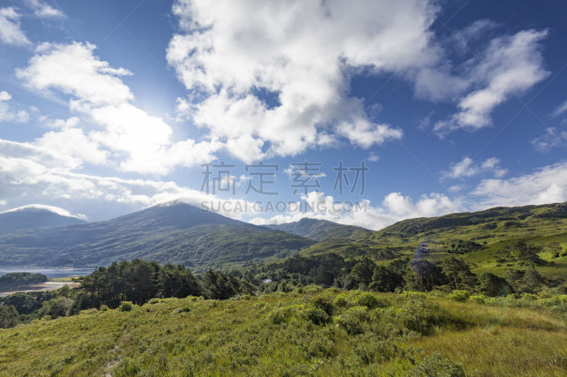 山,美,水平画幅,云,伊格,早晨,旅行者,苏格兰,夏天,海岸地形