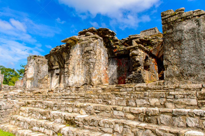 Ruins of Palenque, was a pre-Columbian Maya civilization of Mesoamerica. Known as Lakamha (Big Water). UNESCO World Heritage