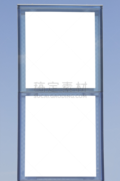 空白的,布告栏,垂直画幅,天空,留白,蓝色,平视角,抽象,几何形状