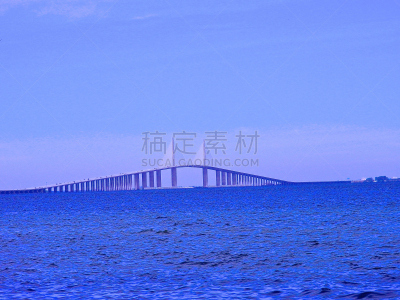 佛罗里达,桥,圣彼得堡,安娜玛利亚岛,水平画幅,无人,墨西哥湾沿岸国家,摄影
