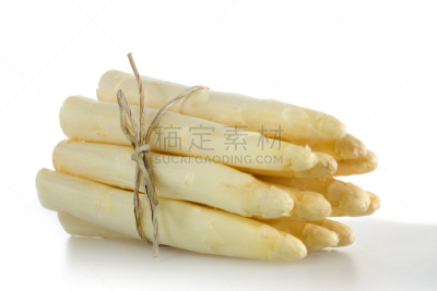 蝴蝶结,绑扎了的,白芦笋,留白,水平画幅,素食,无人,生食,干净,线绳
