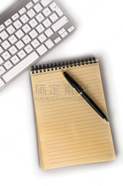 小的,计算机键盘,笔记本,水笔,留言板,螺旋记事本,格记录纸,任务清单,垂直画幅,留白