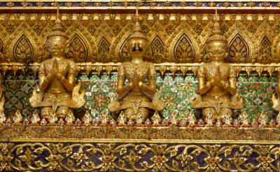 玉佛寺,建筑,泰国,曼谷,碧隆天神殿,寺庙殿堂,大鹏金翅鸟迦楼罗,翡翠绿宝石,水平画幅,无人