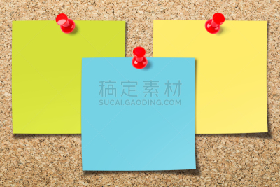 便签,告示牌,三个物体,留言板,珠针,办公室,留白,办公用品,褐色,水平画幅