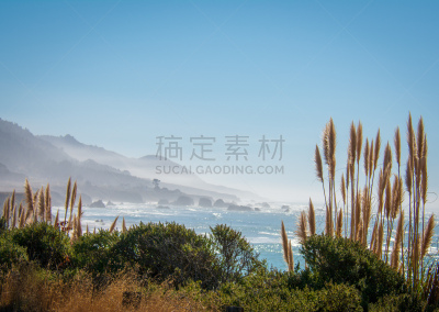 雾,云,海浪,自然美,海岬,波浪,岩石,户外,天空,自然