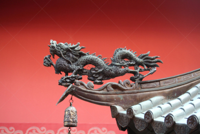 龙,亚洲,传统,水平画幅,红色,寺庙,运气,虚拟角色,祈祷