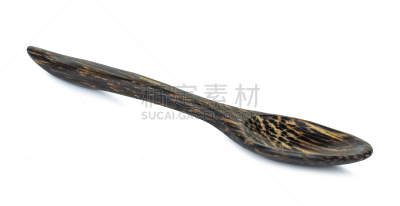 背景分离,小的,木制,白色背景,汤匙,分离着色,一个物体,食品,泰国,烹调用具