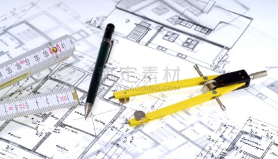 绘画插图,建筑,建筑结构,白色,计划书,测量工具,铅笔,蓝图,折尺,室内