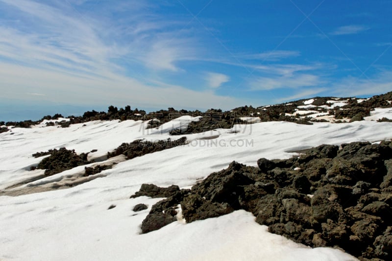 山,埃特纳火山,火山岩,自然,水平画幅,岩石,雪,熔岩,地质学,无人