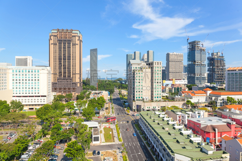 白沙浮街区,建筑业,零售店,水平画幅,新加坡,无人,城市天际线,户外,都市风景,餐馆