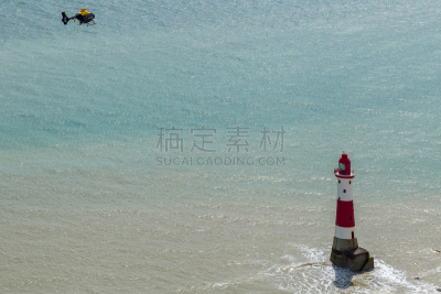 滩头岬,英格兰,伊斯特本,东苏塞克斯,水,直升机,水平画幅,无人,建筑外部,户外